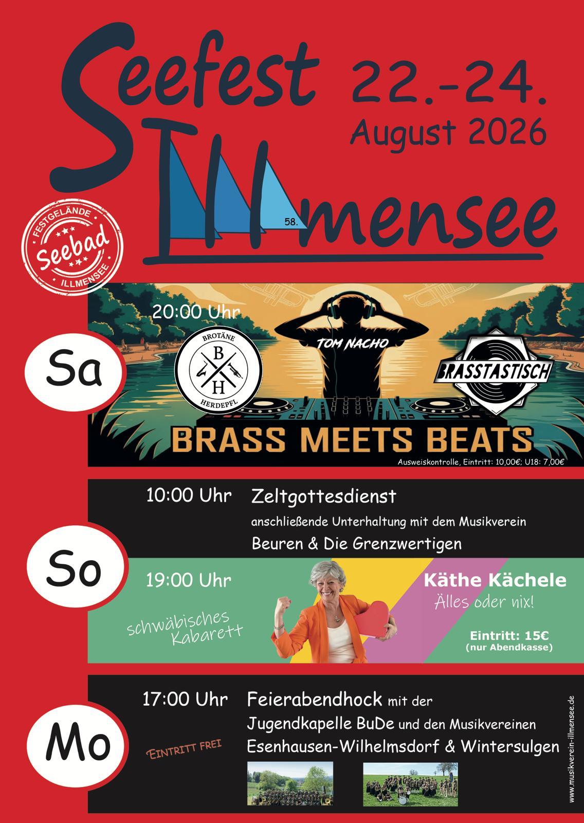 Seefest 2026 Illmensee — Programm 22. bis 24. August